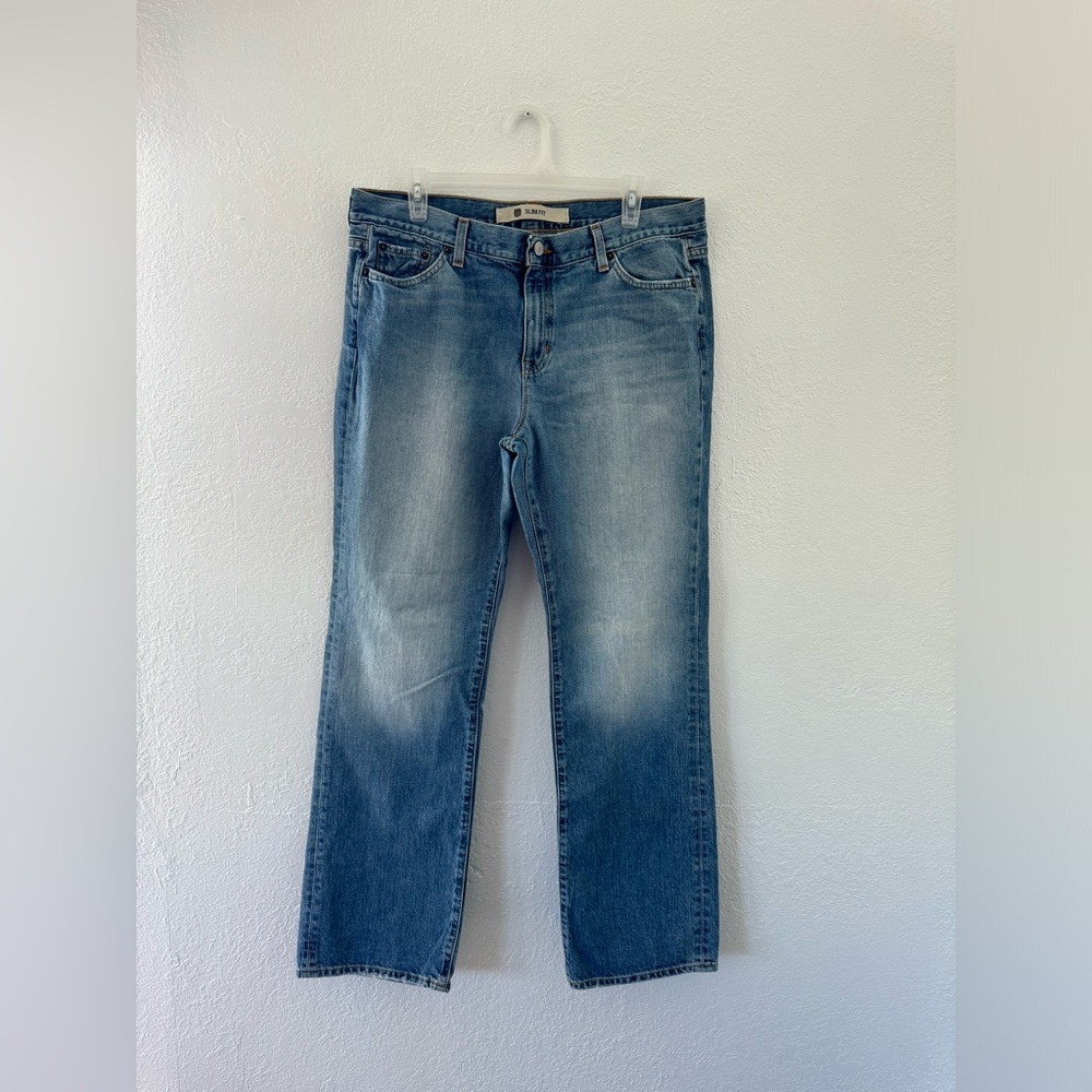 Gap Slim Fit Jeans, Straight Wide Leg, Size 16